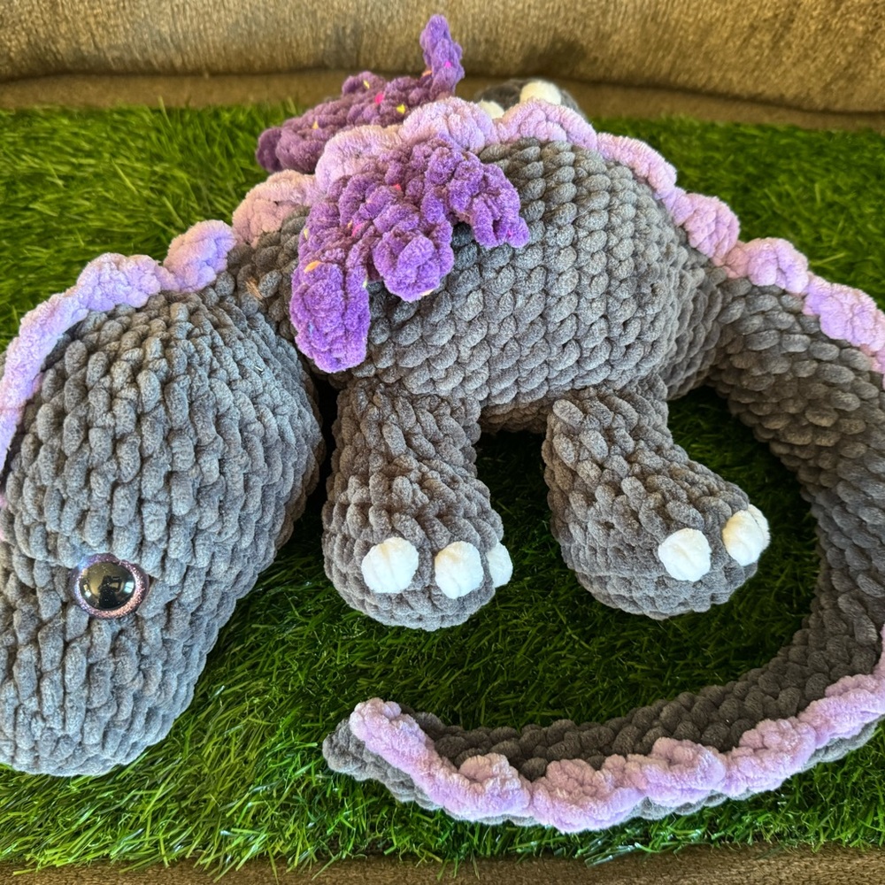 NWOT Handmade Large Dinosaur Plushie